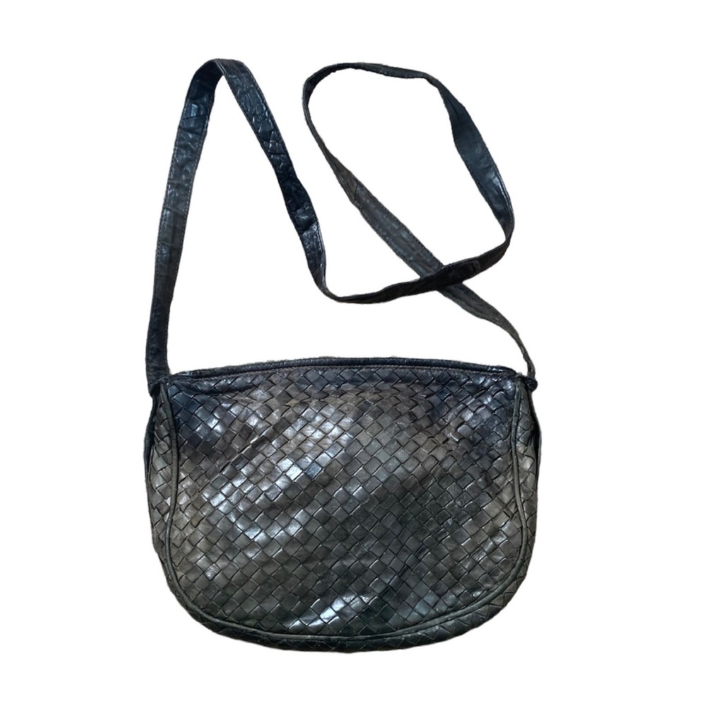 Bottega Veneta Vintage Crossbody Woven Leather Bag